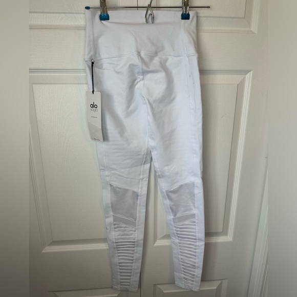 Alo Yoga High-Waist Moto Legging sz.S White - Picture 4 of 6